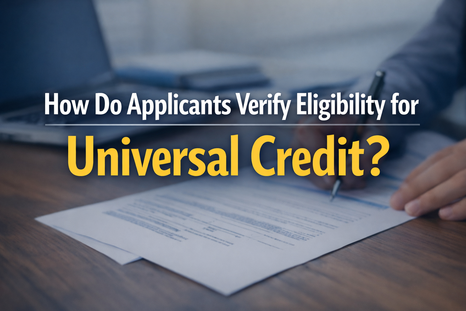 How Do Applicants Verify Eligibility for Universal Credit