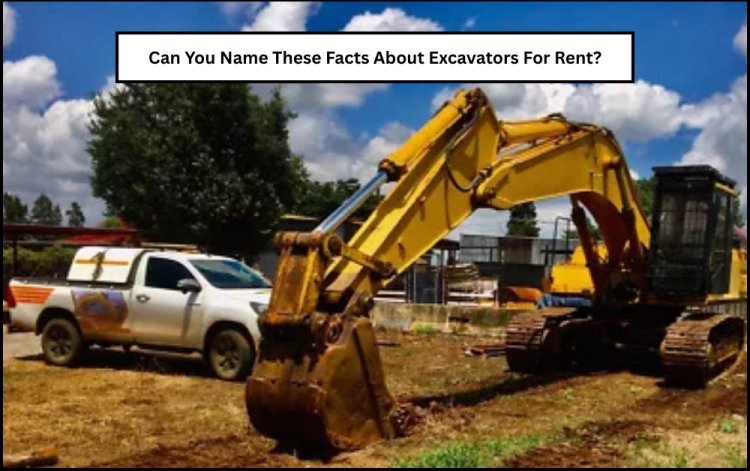 Can You Name These Facts About Excavators For Rent?