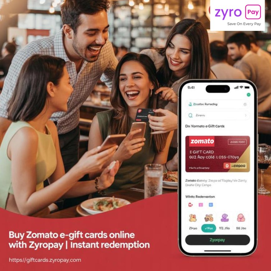 Buy Zomato E-Gift Cards Online with ZyroPay | Instant Redemption
