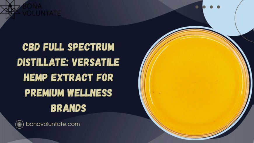 CBD Full Spectrum Distillate: Versatile Hemp Extract for Premium Wellness Brands