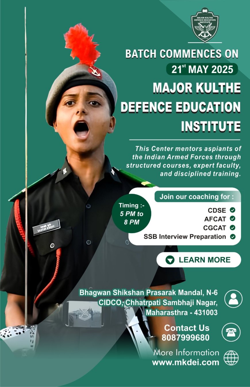 NDA Written Exam Coaching in Aurangabad – Your Gateway to a Glorious Defence Career