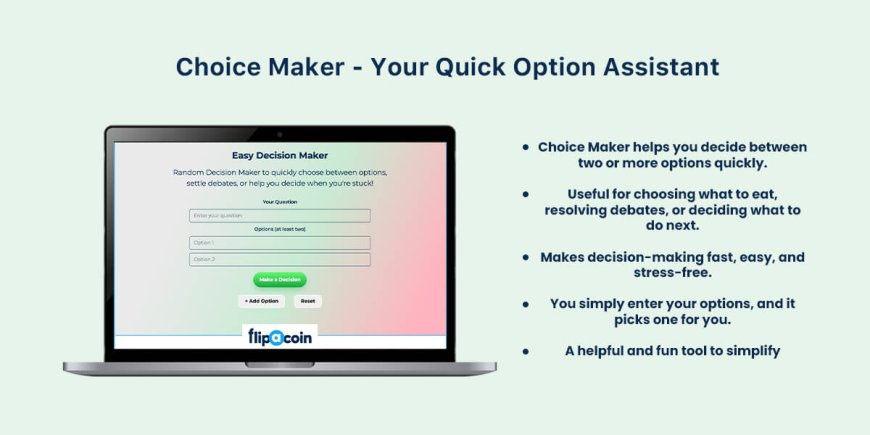 Random Decision Maker to quickly choose between options, settle debates, or  help you decide when you're stuck!