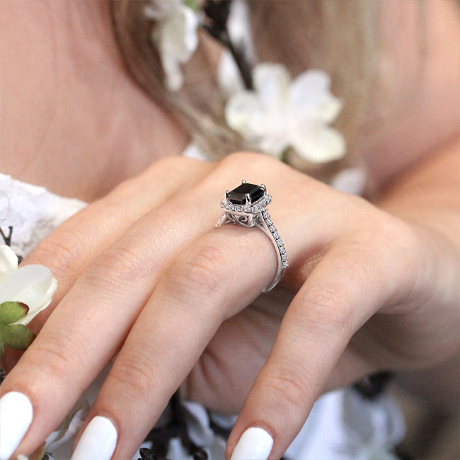 Stylish Black Diamond Rings